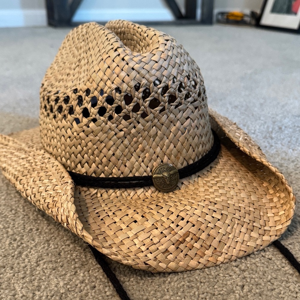 DPC 100% Sawgrass Straw Cowboy Hat with Black Band Dorman Pacific Co